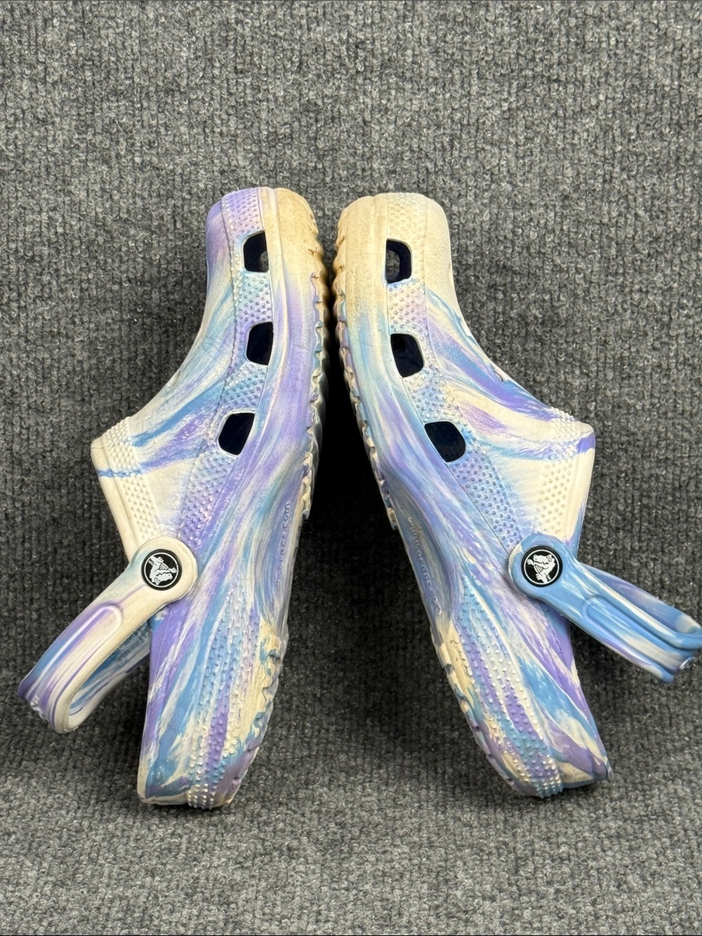 CROCS Classic Dye Style Comfort Clog - Purple/Blue Women’s 7 Men’s 5 - Picture 8 of 10